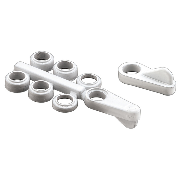 Prime-Line Universal Screen Clips, Fits Flush To 7/16 in., Diecast Zinc, White 4 Pack L 5931